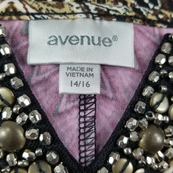 Avenue women's sleeveless top size 14/16 - Picture 3 of 8